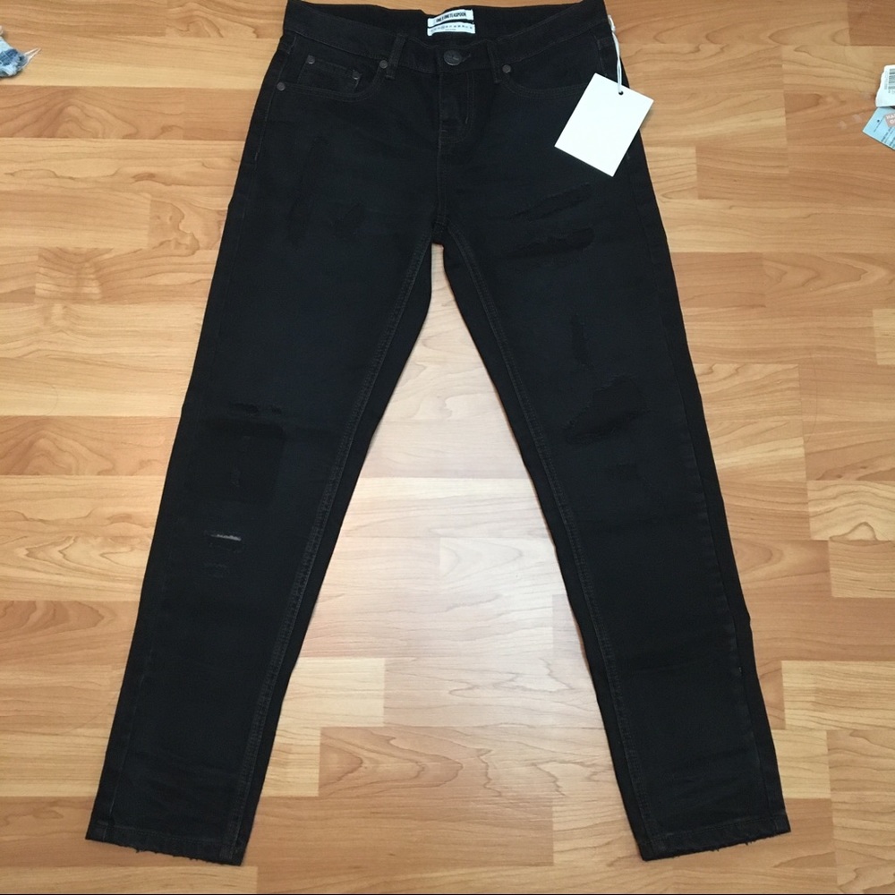 NWT One Teaspoon Black Van Awesome Baggies sz 25